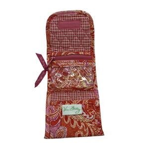 Vera Bradley Orange And Red Trifold Pocket Wallet Folio